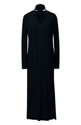 Женское платье из шерсти и кашемира CHLOÉ темно-синего цвета по цене 156500 руб., арт. CHC20WMR70780 | Фото 1 Женское платье из шерсти и кашемира CHLOÉ темно-синего цвета, арт. CHC20WMR70780 | Фото 1