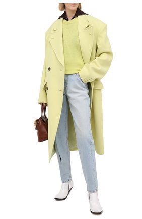 Женское шерстяное пальто MAISON MARGIELA желтого цвета по цене 225500 руб., арт. S29AA0257/S53206 | Фото 2 Женское шерстяное пальто MAISON MARGIELA желтого цвета, арт. S29AA0257/S53206 | Фото 2