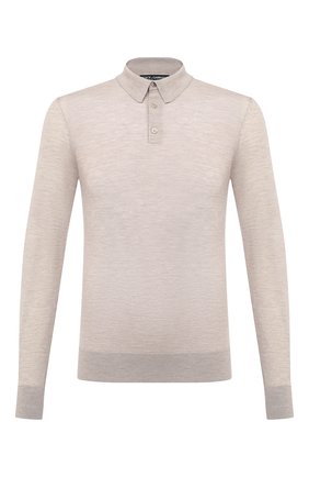 Мужское кашемировое поло DOLCE & GABBANA бежевого цвета по цене 76000 руб., арт. GXA98T/JAW20 | Фото 1 Мужское кашемировое поло DOLCE & GABBANA бежевого цвета, арт. GXA98T/JAW20 | Фото 1 (Стили: Кэжуэл; Застежка: Пуговицы; Длина (для топов): Стандартные; Кросс-КТ: Трикотаж; Материал внешний: Кашемир, Шерсть; Рукава: Длинные)