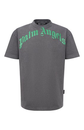 Мужская хлопковая футболка PALM ANGELS серого цвета по цене 25500 руб., арт. PMAA001R21JER0081055 | Фото 1 Мужская хлопковая футболка PALM ANGELS серого цвета, арт. PMAA001R21JER0081055 | Фото 1