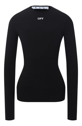 Женский пуловер OFF-WHITE черного цвета по цене 28250 руб., арт. 0WAD136R21FAB002 | Фото 1 Женский пуловер OFF-WHITE черного цвета, арт. 0WAD136R21FAB002 | Фото 1