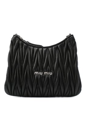 Женская сумка MIU MIU черного цвета по цене 0 руб., арт. 5BH189-2CE3-F0002-OOO | Фото 1 Женская сумка MIU MIU черного цвета, арт. 5BH189-2CE3-F0002-OOO | Фото 1 (Сумки-технические: Сумки через плечо; Материал: Натуральная кожа; Ремень/цепочка: На ремешке; Размер: small)