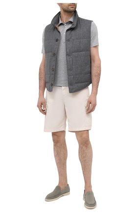 Мужские замшевые лоферы summer walk LORO PIANA светло-зеленого цвета по цене 63900 руб., арт. FAE8124 | Фото 2 Мужские замшевые лоферы summer walk LORO PIANA светло-зеленого цвета, арт. FAE8124 | Фото 2