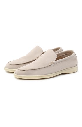 Мужские замшевые лоферы summer walk LORO PIANA бежевого цвета по цене 65150 руб., арт. FAE8124 | Фото 1 Мужские замшевые лоферы summer walk LORO PIANA бежевого цвета, арт. FAE8124 | Фото 1