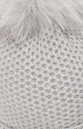 Детского кашемировая шапка GIORGETTI CASHMERE светло-серого цвета по цене 10600 руб., арт. MB1695/8A | Фото 3 Детского кашемировая шапка GIORGETTI CASHMERE светло-серого цвета, арт. MB1695/8A | Фото 3