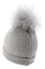 Детского кашемировая шапка GIORGETTI CASHMERE светло-серого цвета, арт. MB1695/4A | Фото 2 (Материал: Текстиль, Кашемир, Шерсть)