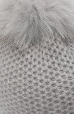 Детского кашемировая шапка GIORGETTI CASHMERE светло-серого цвета, арт. MB1695/4A | Фото 3 (Материал: Текстиль, Кашемир, Шерсть)