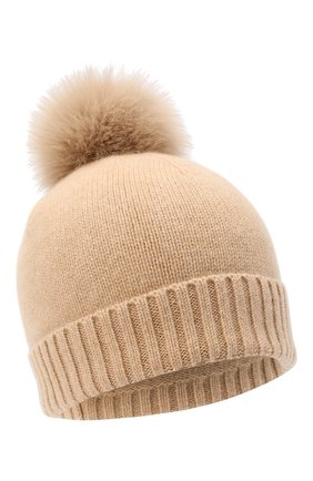 Детского кашемировая шапка GIORGETTI CASHMERE бежевого цвета по цене 9730 руб., арт. MB1693/8A | Фото 1 Детского кашемировая шапка GIORGETTI CASHMERE бежевого цвета, арт. MB1693/8A | Фото 1