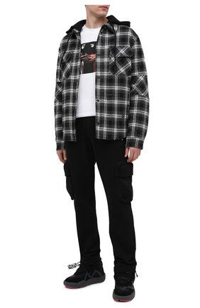 Мужская хлопковая футболка OFF-WHITE белого цвета по цене 24650 руб., арт. 0MAA027R21JER004 | Фото 2 Мужская хлопковая футболка OFF-WHITE белого цвета, арт. 0MAA027R21JER004 | Фото 2