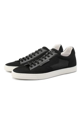 Мужские текстильные кеды GIORGIO ARMANI черного цвета по цене 47300 руб., арт. X2X147/XM842 | Фото 1 Мужские текстильные кеды GIORGIO ARMANI черного цвета, арт. X2X147/XM842 | Фото 1