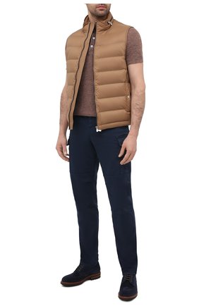 Мужской пуховый жилет BRUNELLO CUCINELLI коричневого цвета по цене 178500 руб., арт. MR4051714 | Фото 2 Мужской пуховый жилет BRUNELLO CUCINELLI коричневого цвета, арт. MR4051714 | Фото 2