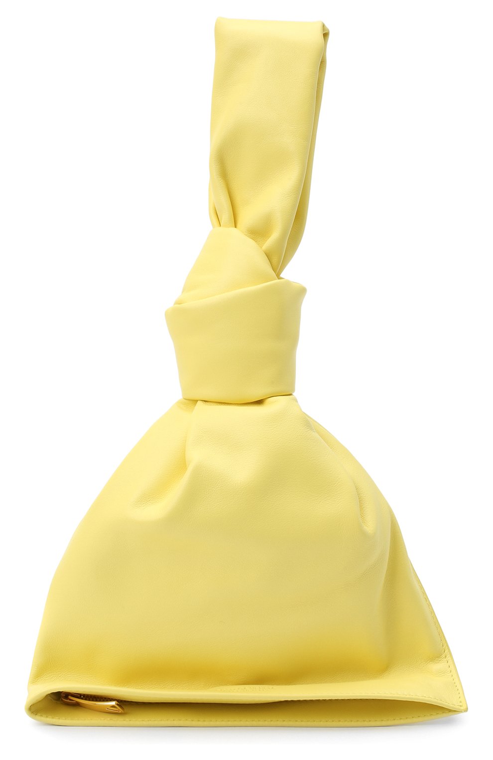 Женская сумка twist mini BOTTEGA VENETA желтого цвета, арт. 652001/VCP40 | Фото 1 (Сумки-технические: Сумки top-handle; Материал: Натуральная кожа; Размер: mini)