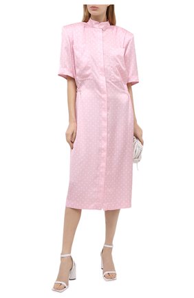 Женское платье VETEMENTS розового цвета по цене 171000 руб., арт. WE51DR100P 2607/BABY PINK/WHITE | Фото 2 Женское платье VETEMENTS розового цвета, арт. WE51DR100P 2607/BABY PINK/WHITE | Фото 2