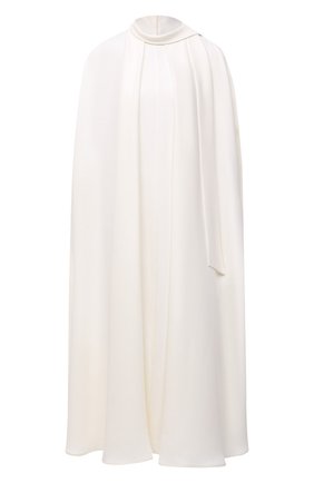 Женское шелковое платье VALENTINO белого цвета по цене 399500 руб., арт. VB3VAUW51MM | Фото 1 Женское шелковое платье VALENTINO белого цвета, арт. VB3VAUW51MM | Фото 1