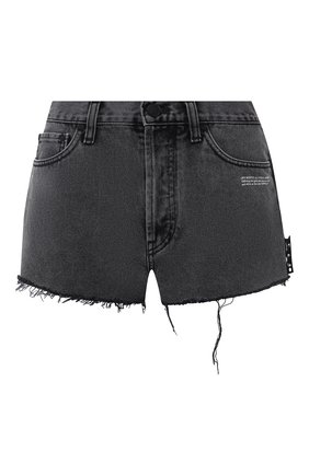 Женские джинсовые шорты OFF-WHITE темно-серого цвета по цене 41050 руб., арт. 0WYC002R21DEN002 | Фото 1 Женские джинсовые шорты OFF-WHITE темно-серого цвета, арт. 0WYC002R21DEN002 | Фото 1 (Стили: Гранж; Материал внешний: Хлопок; Длина Ж (юбки, платья, шорты): Мини; Женское Кросс-КТ: Шорты-одежда; Кросс-КТ: Деним)
