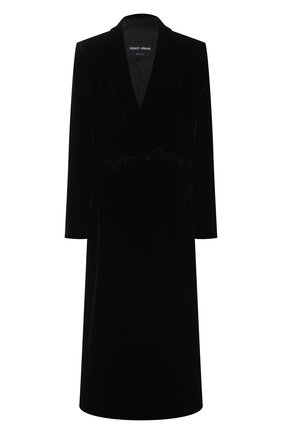Женское пальто из вискозы и шелка GIORGIO ARMANI черного цвета по цене 521500 руб., арт. 0WH0L05T/T01FD | Фото 1 Женское пальто из вискозы и шелка GIORGIO ARMANI черного цвета, арт. 0WH0L05T/T01FD | Фото 1