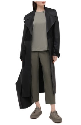 Женские хлопковые брюки BRUNELLO CUCINELLI зеленого цвета по цене 89950 руб., арт. M0F79P7461 | Фото 2 Женские хлопковые брюки BRUNELLO CUCINELLI зеленого цвета, арт. M0F79P7461 | Фото 2
