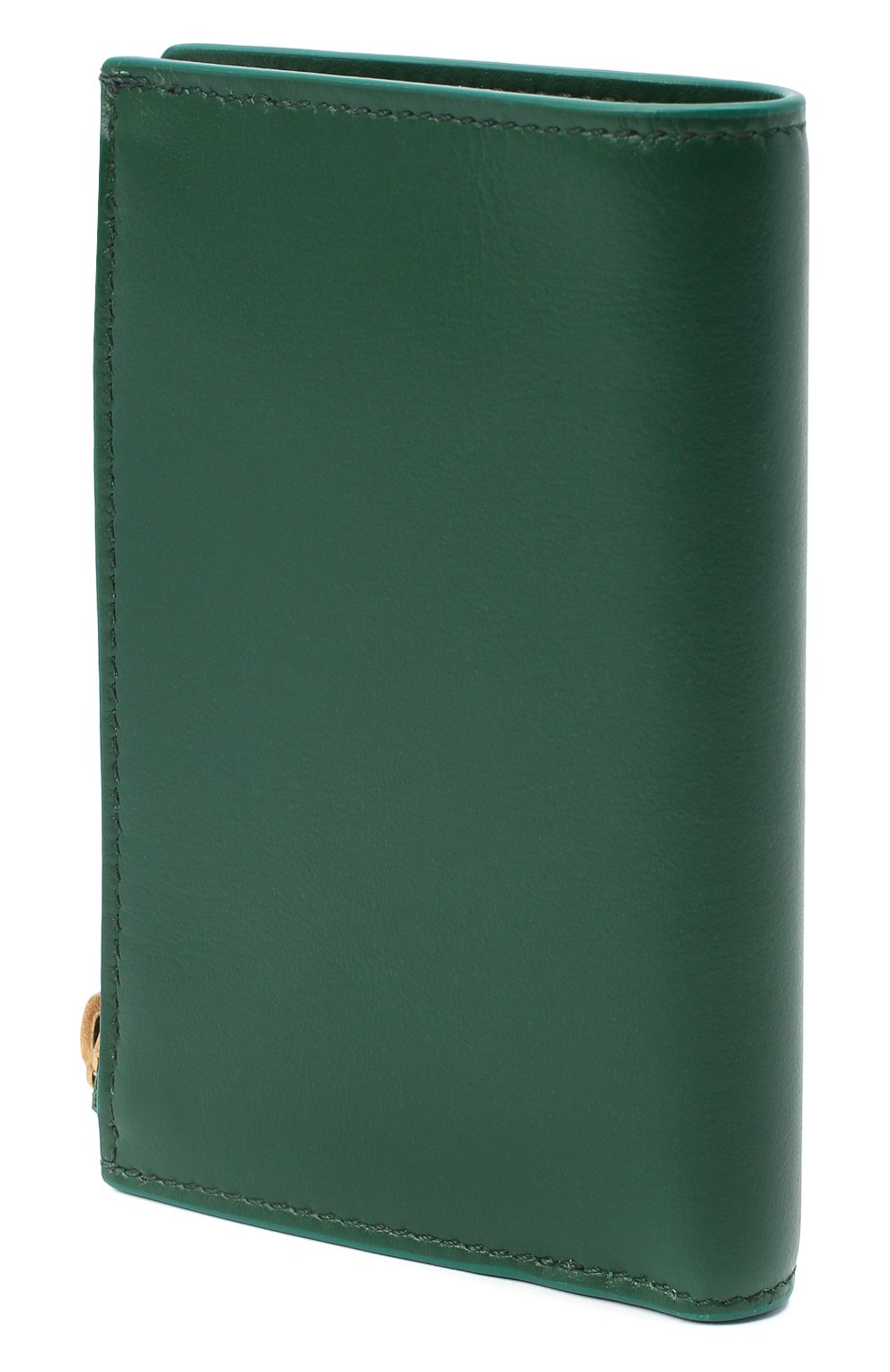Женские кожаный футляр для кредитных карт TOD’S зеленого цвета, арт. XAMTSIE6200QNT | Фото 2 (Материал: Натуральная кожа)