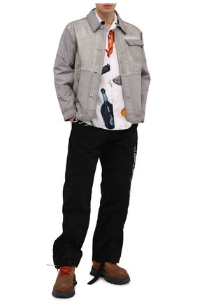 Мужские кожаные ботинки OFF-WHITE светло-коричневого цвета по цене 94800 руб., арт. 0MIA211R21LEA0011961 | Фото 2 Мужские кожаные ботинки OFF-WHITE светло-коричневого цвета, арт. 0MIA211R21LEA0011961 | Фото 2
