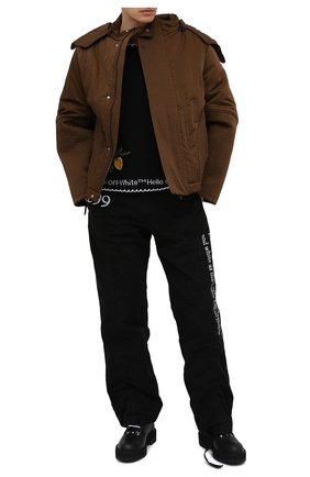 Мужские кожаные ботинки OFF-WHITE черного цвета по цене 59950 руб., арт. 0MID003R21LEA0011000 | Фото 2 Мужские кожаные ботинки OFF-WHITE черного цвета, арт. 0MID003R21LEA0011000 | Фото 2 (Подошва: Массивная; Мужское Кросс-КТ: Ботинки-обувь; Материал внутренний: Натуральная кожа)