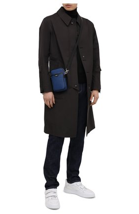 Мужская кожаная сумка TOM FORD синего цвета по цене 92050 руб., арт. H0446P-LCL080 | Фото 2 Мужская кожаная сумка TOM FORD синего цвета, арт. H0446P-LCL080 | Фото 2