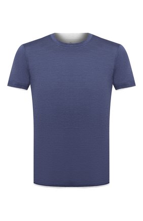 Мужская футболка из шелка и хлопка BRUNELLO CUCINELLI синего цвета по цене 35600 руб., арт. MTS467427 | Фото 1 Мужская футболка из шелка и хлопка BRUNELLO CUCINELLI синего цвета, арт. MTS467427 | Фото 1 (Материал внешний: Шелк, Хлопок; Длина (для топов): Стандартные; Стили: Кэжуэл; Принт: Без принта; Рукава: Короткие)