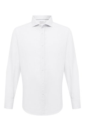 Мужская хлопковая рубашка BRUNELLO CUCINELLI белого цвета по цене 36200 руб., арт. MW6370028 | Фото 1 Мужская хлопковая рубашка BRUNELLO CUCINELLI белого цвета, арт. MW6370028 | Фото 1