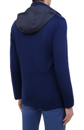 Мужская кашемировая куртка KITON темно-синего цвета, арт. UW0851MV07T74 | Фото 6 (Кросс-КТ: Куртка; Мужское Кросс-КТ: шерсть и кашемир; Материал внешний: Шерсть, Кашемир; Рукава: Длинные; Длина (верхняя одежда): До середины бедра; Региональные ограничения белый список (Axapta Mercury): RU; Стили: Кэжуэл)