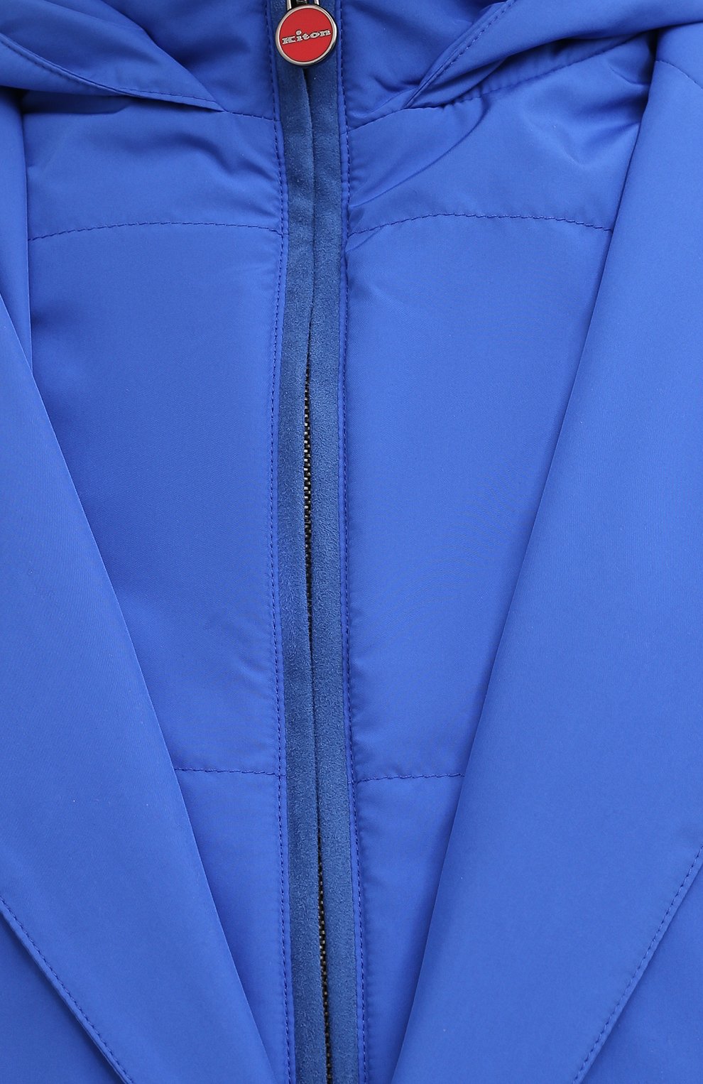 Мужская куртка KITON синего цвета, арт. UW0859MV07T61 | Фото 5 (Кросс-КТ: Куртка, Ветровка; Рукава: Длинные; Длина (верхняя одежда): До середины бедра; Материал внешний: Синтетический материал; Региональные ограничения белый список (Axapta Mercury): RU; Материал подклада: Синтетический материал; Стили: Кэжуэл)