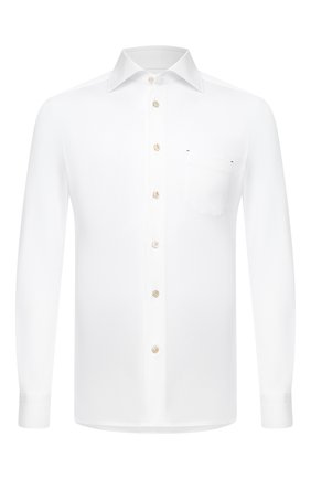 Мужская хлопковая рубашка KITON белого цвета по цене 59400 руб., арт. UMCNERH0760901 | Фото 1 Мужская хлопковая рубашка KITON белого цвета, арт. UMCNERH0760901 | Фото 1 (Стили: Кэжуэл; Принт: Однотонные; Случай: Повседневный; Манжеты: На пуговицах; Рукава: Длинные; Материал внешний: Хлопок; Рубашки М: Classic Fit; Длина (для топов): Стандартные; Воротник: Акула; Региональные ограничения белый список (Axapta Mercury): RU)