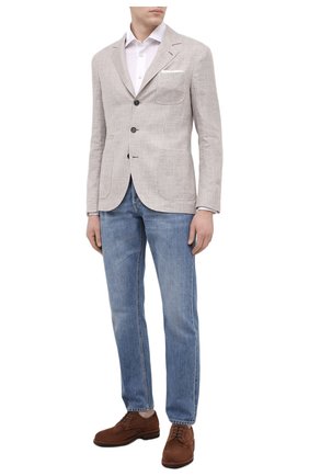 Мужская хлопковая рубашка KITON белого цвета по цене 59400 руб., арт. UMCNERH0760901 | Фото 2 Мужская хлопковая рубашка KITON белого цвета, арт. UMCNERH0760901 | Фото 2 (Стили: Кэжуэл; Принт: Однотонные; Случай: Повседневный; Манжеты: На пуговицах; Рукава: Длинные; Материал внешний: Хлопок; Рубашки М: Classic Fit; Длина (для топов): Стандартные; Воротник: Акула; Региональные ограничения белый список (Axapta Mercury): RU)