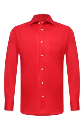Мужская хлопковая рубашка KITON красного цвета по цене 59400 руб., арт. UMCNERH0760912 | Фото 1 Мужская хлопковая рубашка KITON красного цвета, арт. UMCNERH0760912 | Фото 1 (Случай: Повседневный; Длина (для топов): Стандартные; Манжеты: На пуговицах; Рубашки М: Slim Fit; Стили: Кэжуэл; Материал внешний: Хлопок; Принт: Однотонные; Рукава: Длинные; Воротник: Акула; Региональные ограничения белый список (Axapta Mercury): RU)