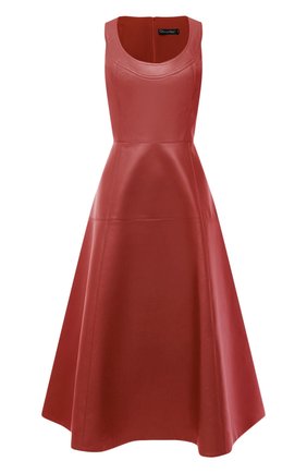 Женское кожаное платье OSCAR DE LA RENTA светло-коричневого цвета по цене 379500 руб., арт. 20PN233LEA | Фото 1 Женское кожаное платье OSCAR DE LA RENTA светло-коричневого цвета, арт. 20PN233LEA | Фото 1