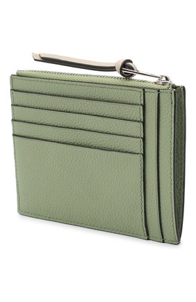 Женский кожаный футляр для кредитных карт LOEWE зеленого цвета по цене 31150 руб., арт. C660037X01 | Фото 2 Женский кожаный футляр для кредитных карт LOEWE зеленого цвета, арт. C660037X01 | Фото 2 (Материал: Кожа)
