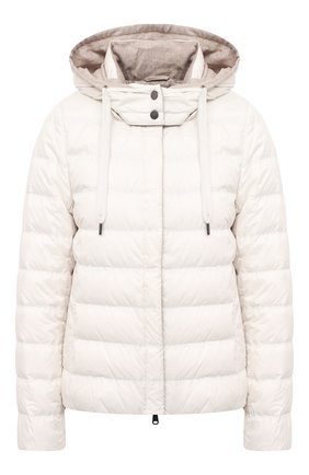 Женская пуховая куртка BRUNELLO CUCINELLI кремвого цвета по цене 257000 руб., арт. MH5042138 | Фото 1 Женская пуховая куртка BRUNELLO CUCINELLI кремвого цвета, арт. MH5042138 | Фото 1