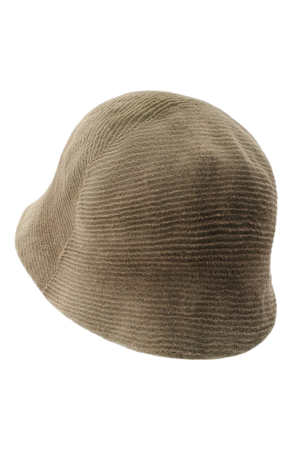 Женская шляпа есения из меха норки FURLAND зеленого цвета, арт. 0125300150046300000 | Фото 2 (Материал: Натуральный мех)