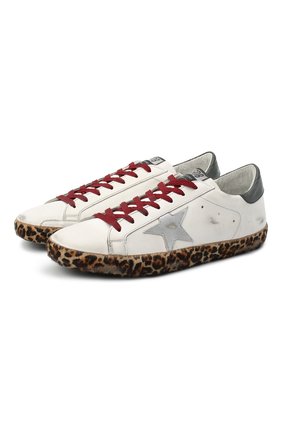 Мужские кожаные кеды superstar GOLDEN GOOSE DELUXE BRAND белого цвета по цене 39950 руб., арт. GMF00101.F000580 | Фото 1 Мужские кожаные кеды superstar GOLDEN GOOSE DELUXE BRAND белого цвета, арт. GMF00101.F000580 | Фото 1
