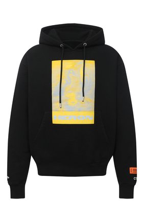 Мужской хлопковое худи HERON PRESTON черного цвета по цене 41050 руб., арт. HMBB015R21JER0021018 | Фото 1 Мужской хлопковое худи HERON PRESTON черного цвета, арт. HMBB015R21JER0021018 | Фото 1