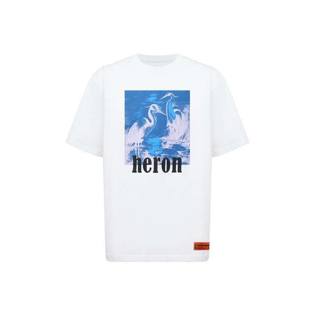 фото Хлопковая футболка heron preston