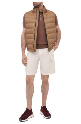 Мужское хлопковое поло BRUNELLO CUCINELLI коричневого цвета по цене 37500 руб., арт. M29800125 | Фото 2 Мужское хлопковое поло BRUNELLO CUCINELLI коричневого цвета, арт. M29800125 | Фото 2