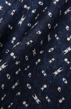 Мужской шелковый платок KITON синего цвета по цене 14700 руб., арт. UP0CHCX07T03 | Фото 2 Мужской шелковый платок KITON синего цвета, арт. UP0CHCX07T03 | Фото 2