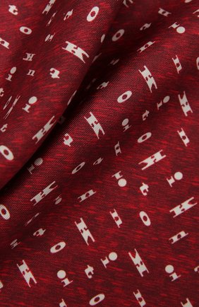 Мужской шелковый платок KITON красного цвета, арт. UP0CHCX07T03 | Фото 2 (Материал: Текстиль, Шелк; Региональные ограничения белый список (Axapta Mercury): RU)