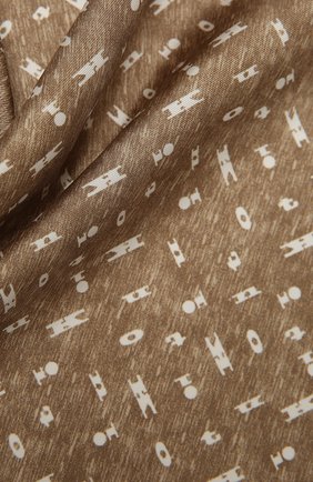 Мужской шелковый платок KITON бежевого цвета, арт. UP0CHCX07T03 | Фото 2 (Материал: Текстиль, Шелк; Региональные ограничения белый список (Axapta Mercury): RU)