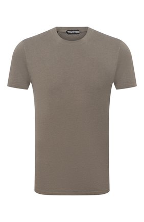 Мужская футболка TOM FORD хаки цвета по цене 19700 руб., арт. BW229/TFJ950 | Фото 1 Мужская футболка TOM FORD хаки цвета, арт. BW229/TFJ950 | Фото 1
