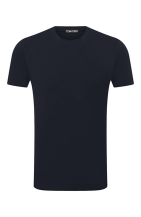 Мужская футболка TOM FORD темно-синего цвета, арт. BW229/TFJ950 | Фото 1 (Материал внешний: Хлопок, Лиоцелл, Растительное волокно; Принт: Без принта; Длина (для топов): Стандартные; Рукава: Короткие; Стили: Кэжуэл; Региональные ограничения белый список (Axapta Mercury): RU)