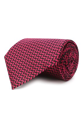 Мужской шелковый галстук TOM FORD фуксия цвета, арт. 9TF37/XTF | Фото 1 (Материал: Шелк, Текстиль; Принт: С принтом; Региональные ограничения белый список (Axapta Mercury): RU)