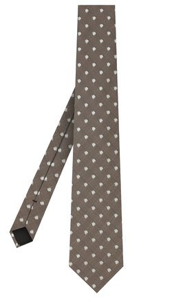 Мужской шелковый галстук TOM FORD темно-бежевого цвета, арт. 9TF26/XTF | Фото 2 (Материал: Текстиль, Шелк; Принт: С принтом; Региональные ограничения белый список (Axapta Mercury): RU)