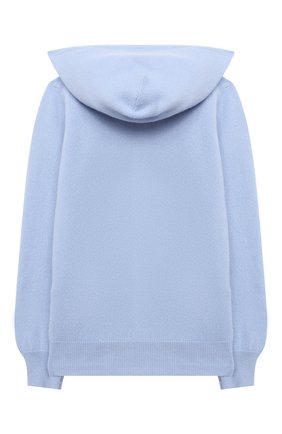 Детский кашемировый кардиган с капюшоном GIORGETTI CASHMERE голубого цвета по цене 15550 руб., арт. MB452/2A-6A | Фото 2 Детский кашемировый кардиган с капюшоном GIORGETTI CASHMERE голубого цвета, арт. MB452/2A-6A | Фото 2