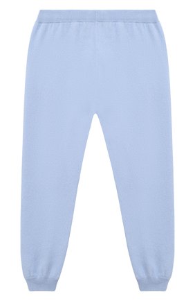 Детские кашемировые джоггеры GIORGETTI CASHMERE голубого цвета по цене 9700 руб., арт. MB1683/2A-6A | Фото 2 Детские кашемировые джоггеры GIORGETTI CASHMERE голубого цвета, арт. MB1683/2A-6A | Фото 2