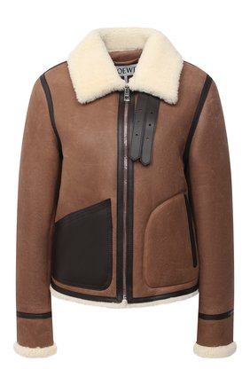 Женская дубленка LOEWE бежевого цвета по цене 351000 руб., арт. S359330XB2 | Фото 1 Женская дубленка LOEWE бежевого цвета, арт. S359330XB2 | Фото 1